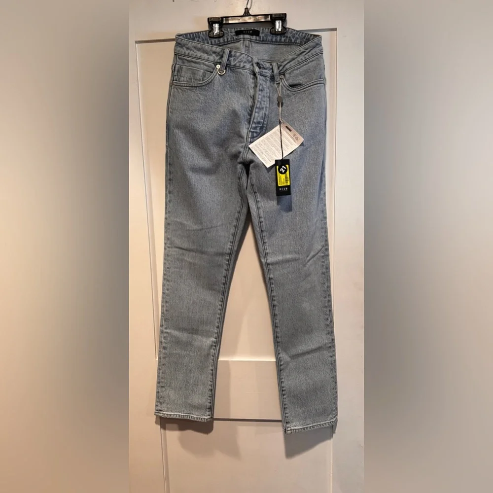 Neuw Light Blue Straight Leg Women's Jeans - Picture 10 of 12